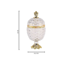 GLASS PINEAPPLE BIG VGC367L CANDY JAR (PADI)